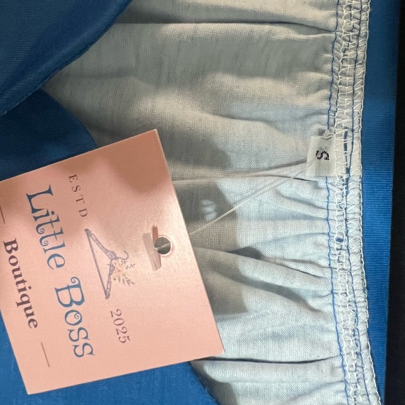 Blue Art Deco Women's Top - Picture 4 of 4